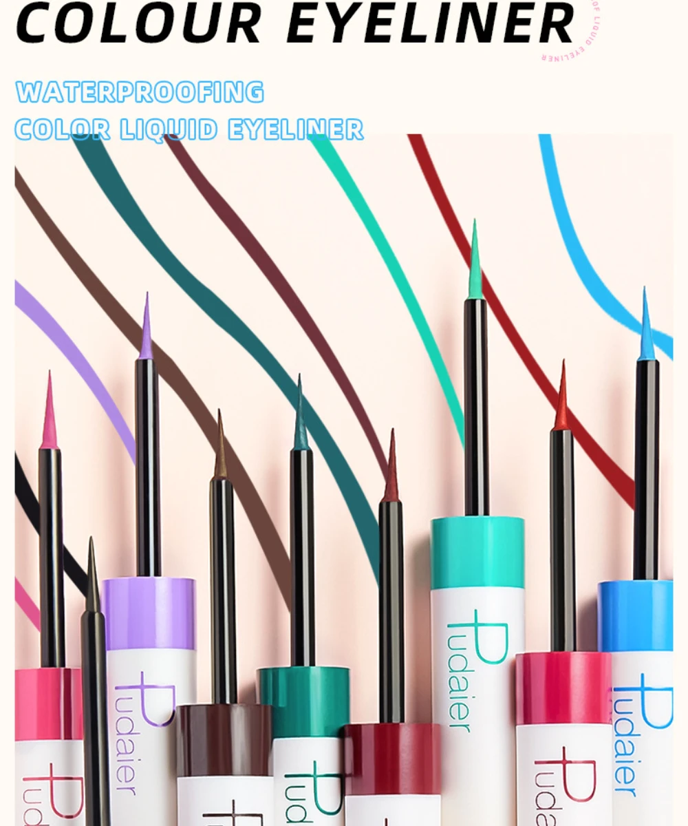 Waterproof Liquid Eyeliner Pen - High Quality Brand Matte Colorful Liquid