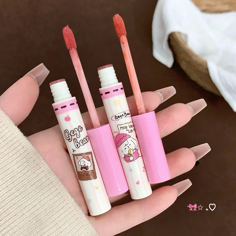 Gege Bear 6PC Velvet Lip Mud S - Matte Velvet Lip Tint Long Lasting review and price