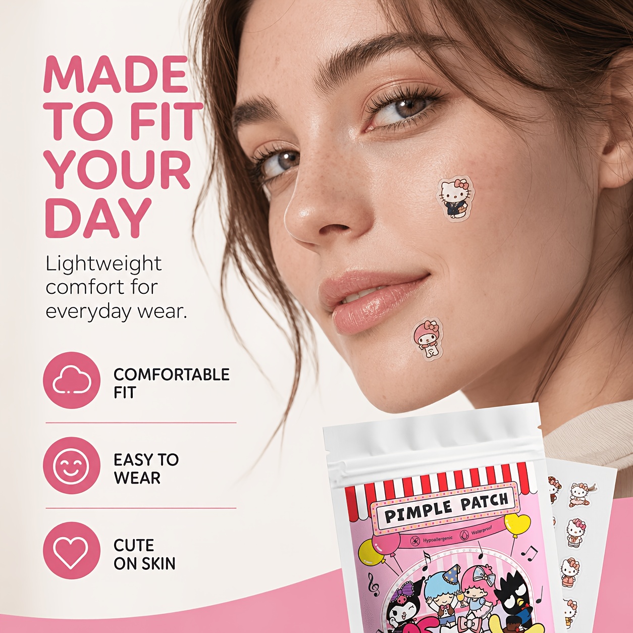 40/120PCS Hello Kitty acne pat - Skincare review and price
