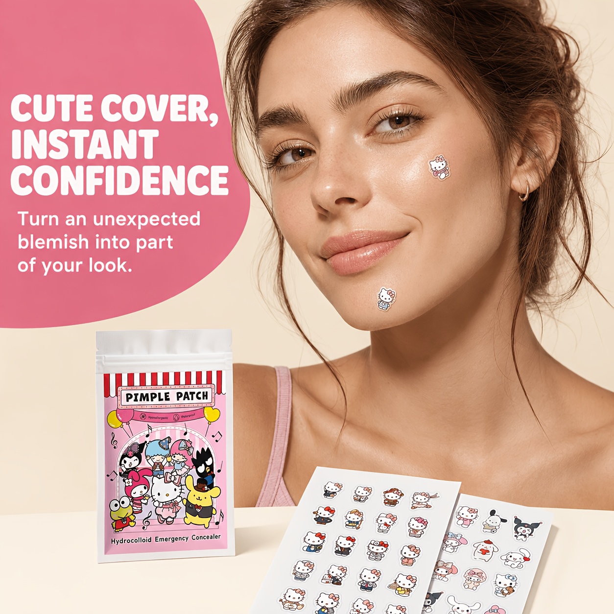 40/120PCS Hello Kitty acne pat - Skincare review and price
