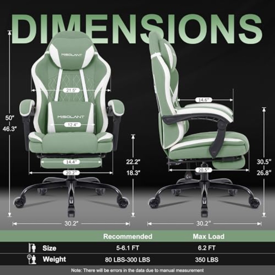 Gaming Chair for Adults, Fabri - Massage review and price