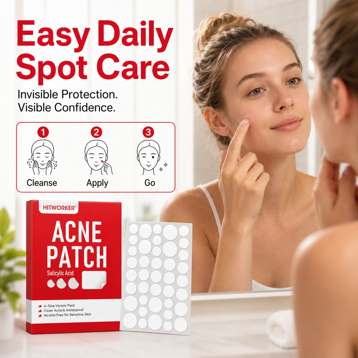Hydrocolloid Acne Patches, 510 - Hydrocolloid Pimple Patch review and price