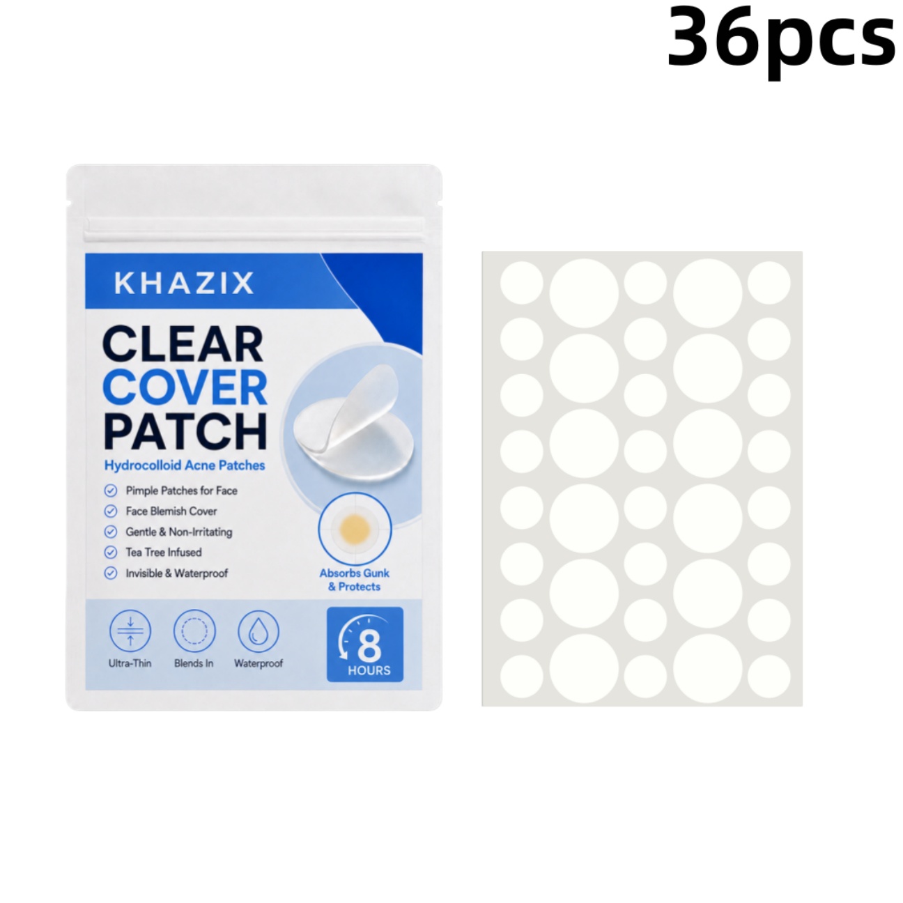36pcs Transparent Pimple Patch - Hydrocolloid Pimple Patch review and price