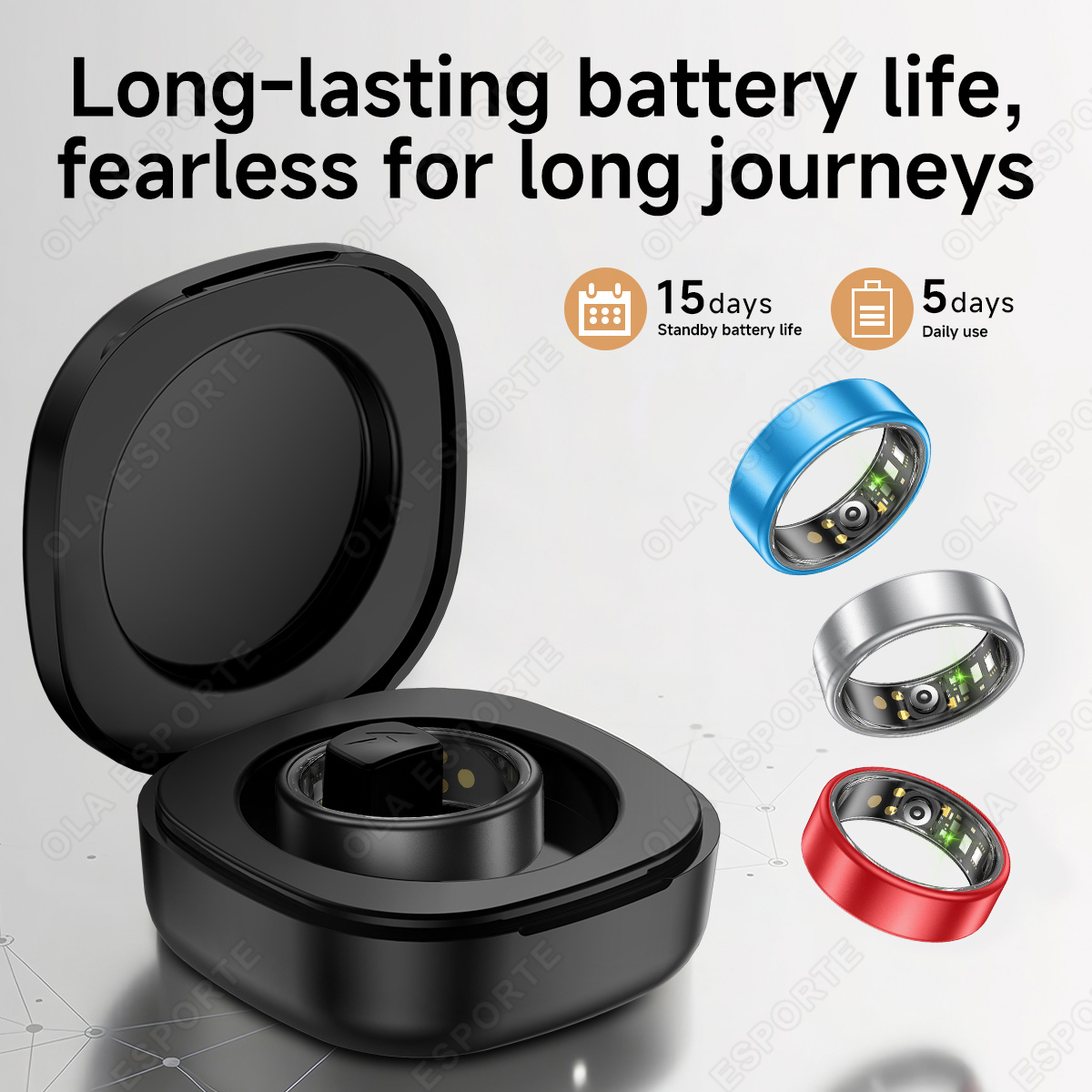 New Smart Ring with Case Heart - Health Monitors review and price
