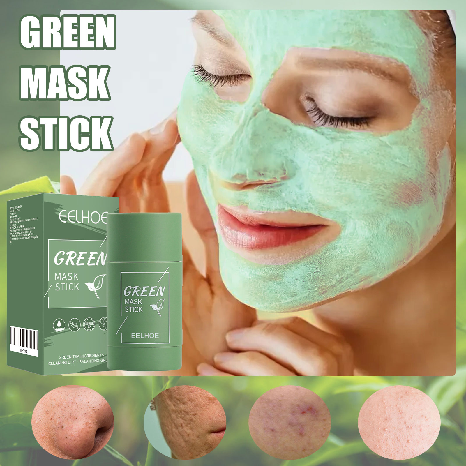 Green Tea Solid Mask Stick - D - Green Tea Cleansing Clay Mask review and price