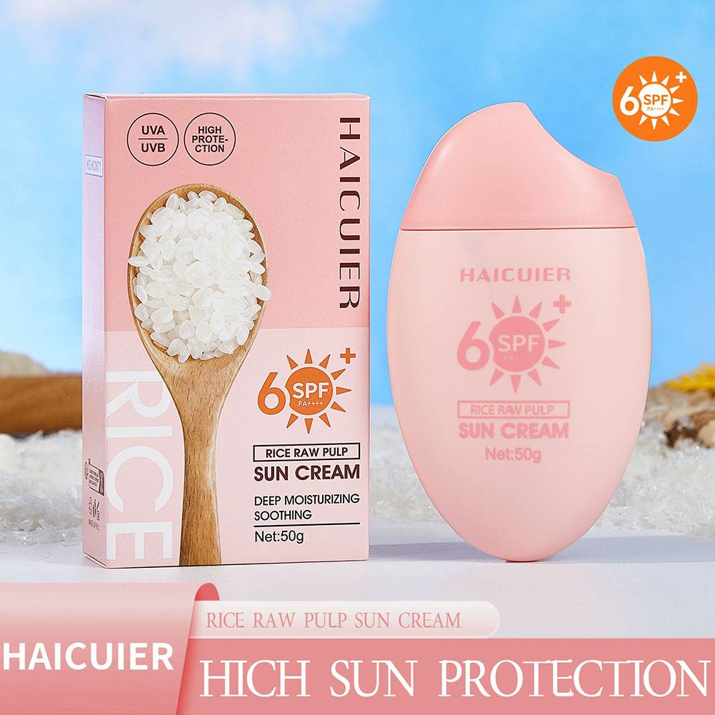 SPF50+ Sunscreen Rice Raw Pulp - Spf 50 Waterproof Sunscreen review and price