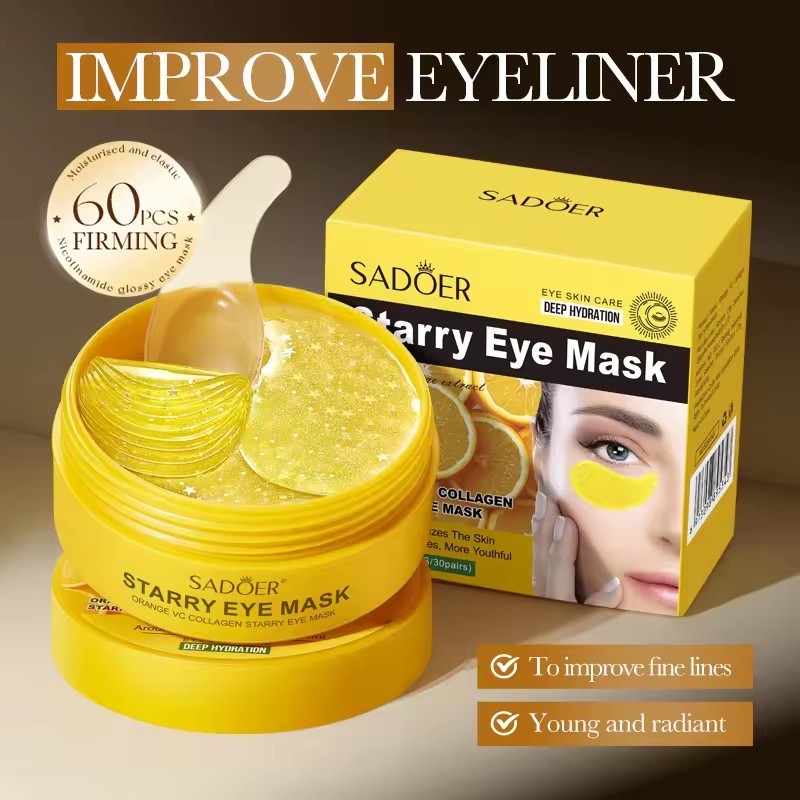 60pcs SADOER Vitamin C Crystal - Collagen Under Eye Patches review and price