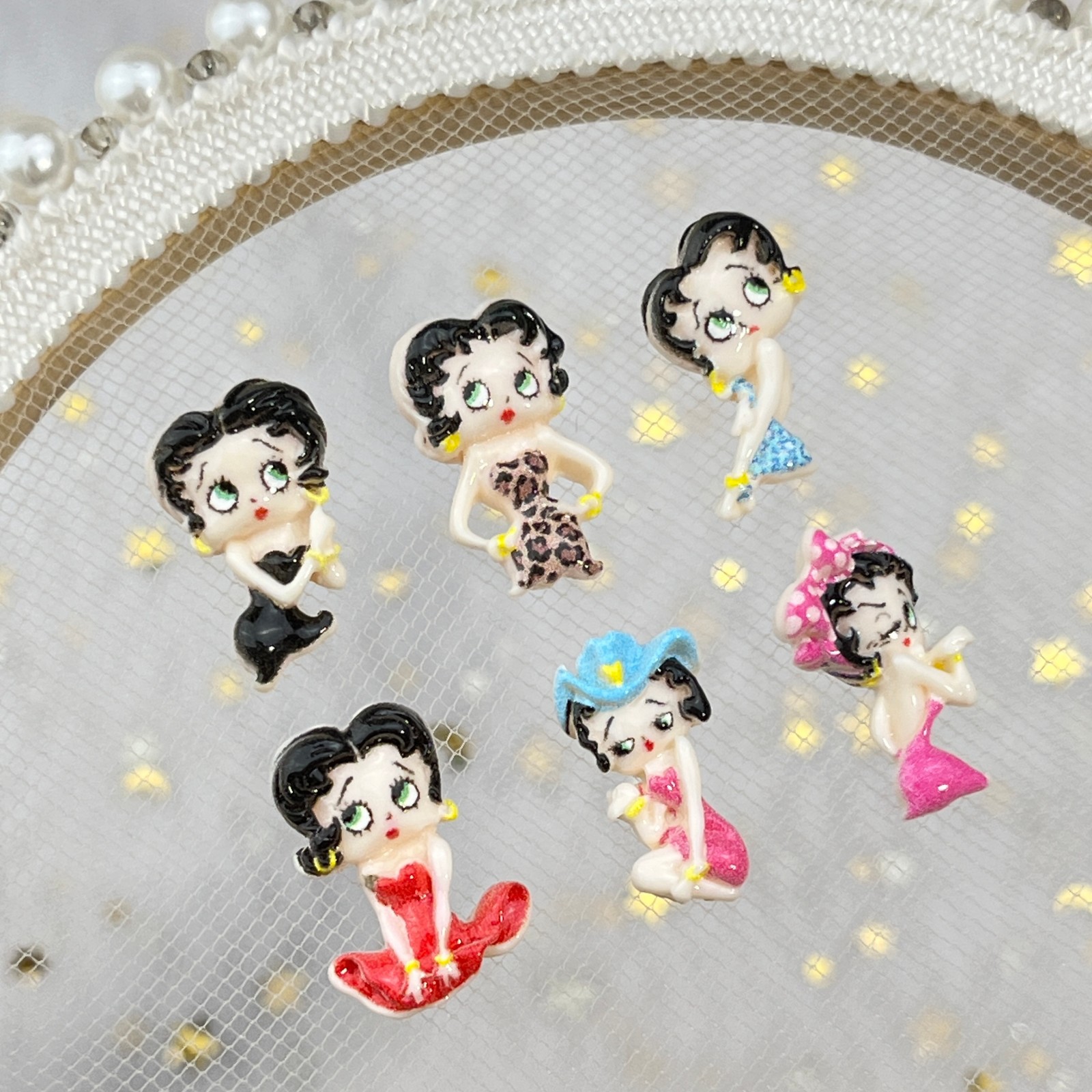 100pcs Cartoon Betty Nail Art  - Nail Art review and price