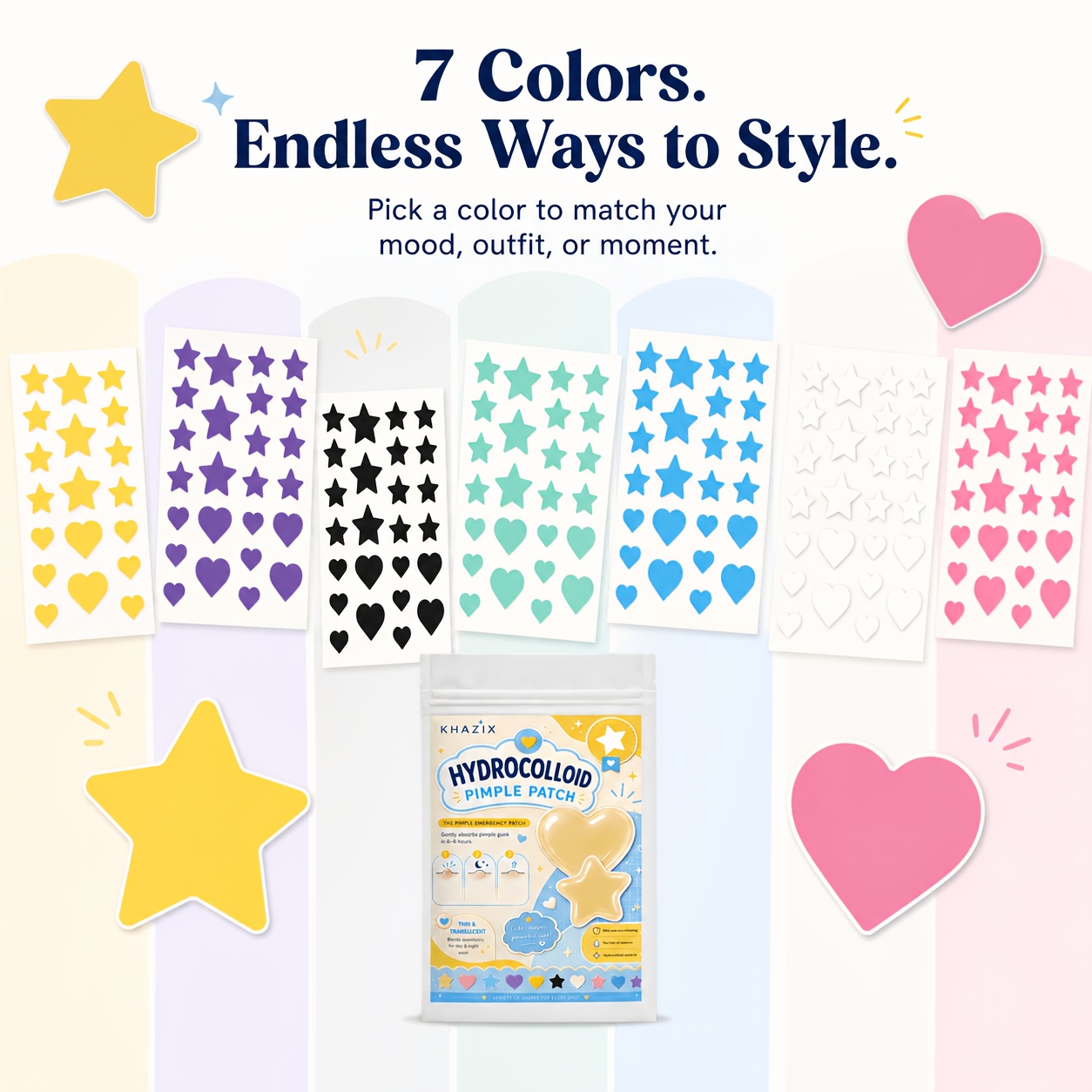 7 colors, 252 PCS/756 PCS. Sta - Hydrocolloid Pimple Patch review and price