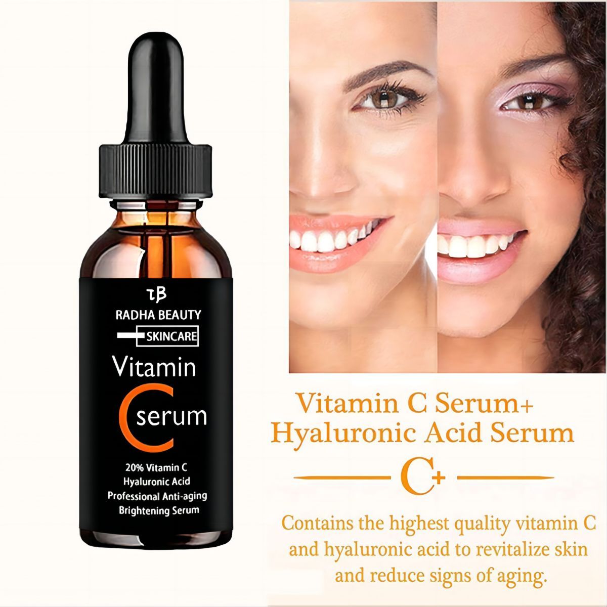 Vitamin C serum Face Serum Lon - Hyaluronic Acid Facial Serum review and price