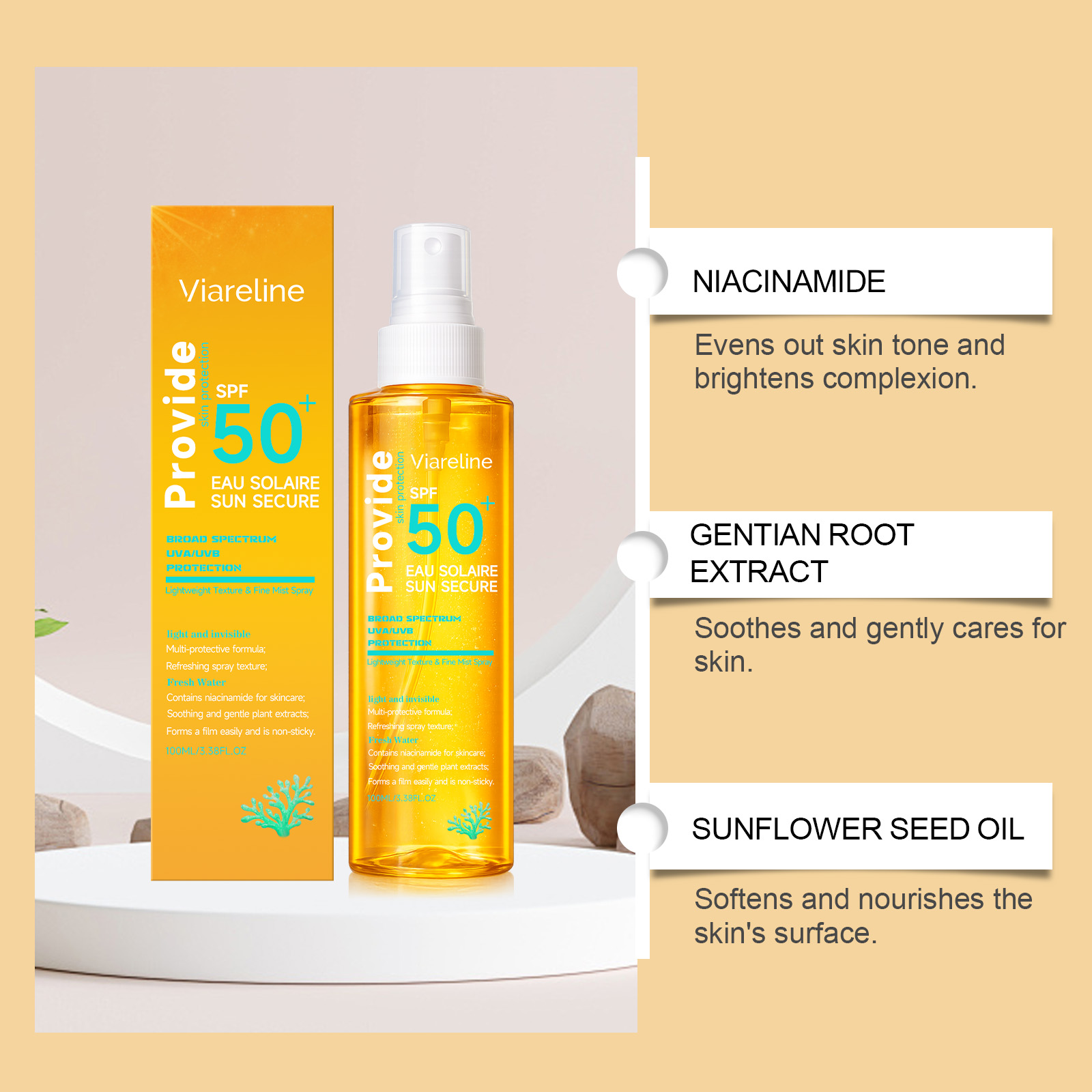 Hydrating  Invisible Sunscreen - Spf 50 Waterproof Sunscreen review and price