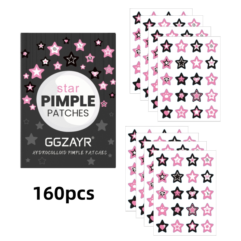 80/160pcs Star Acne Patch Set  - Skincare review and price