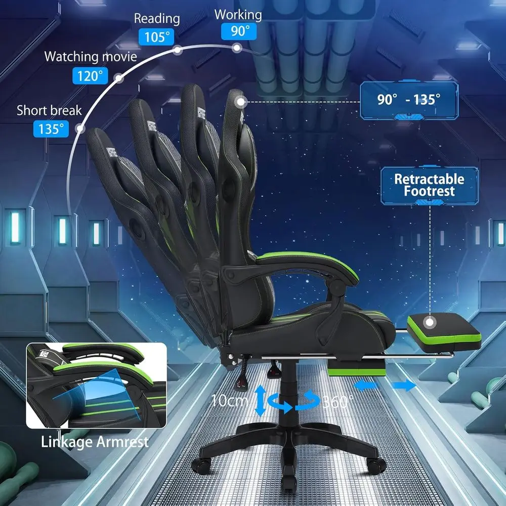 Ergonomic Massage Gaming Chair - Massage review and price