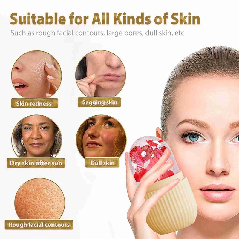 1Pcs Ice Face Roller Ice Cube  - Face Ice Roller Puffiness review and price