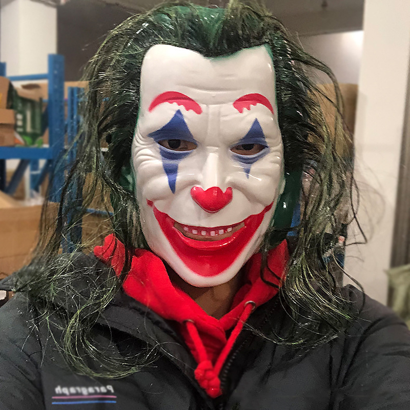 Cosplay DC Joker Headgear Mask - Led Light Therapy Face Mask review and price