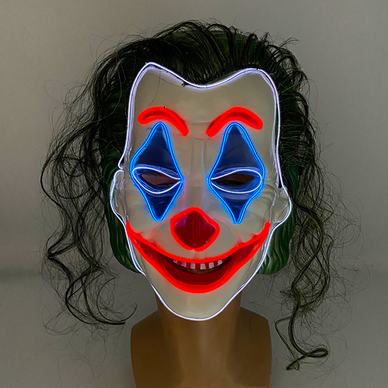 Cosplay DC Joker Headgear Mask - Led Light Therapy Face Mask review and price