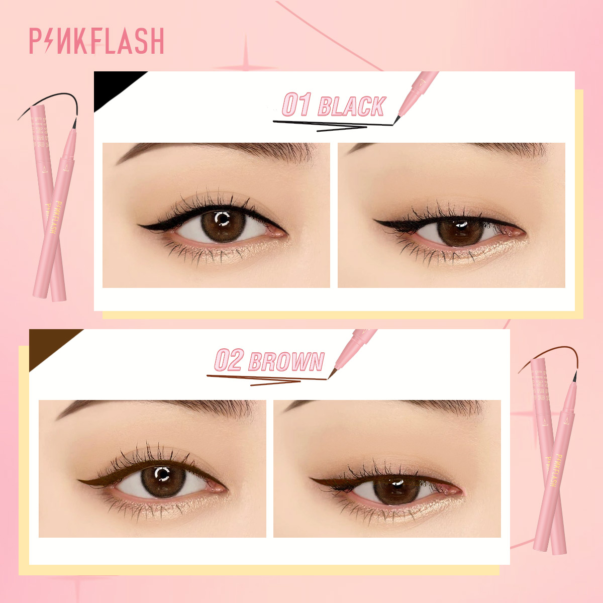PINKFLASH Black Liquid Eyeline - Waterproof Liquid Eyeliner Pen review and price