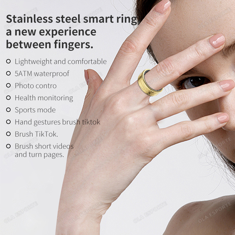 Stainless Steel Smart Ring Wat - Health Monitors review and price