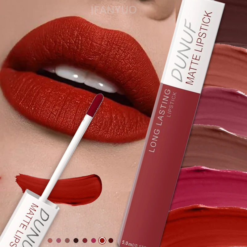 Matte Lipstick Non Stick Cup R - Matte Velvet Lip Tint Long Lasting review and price