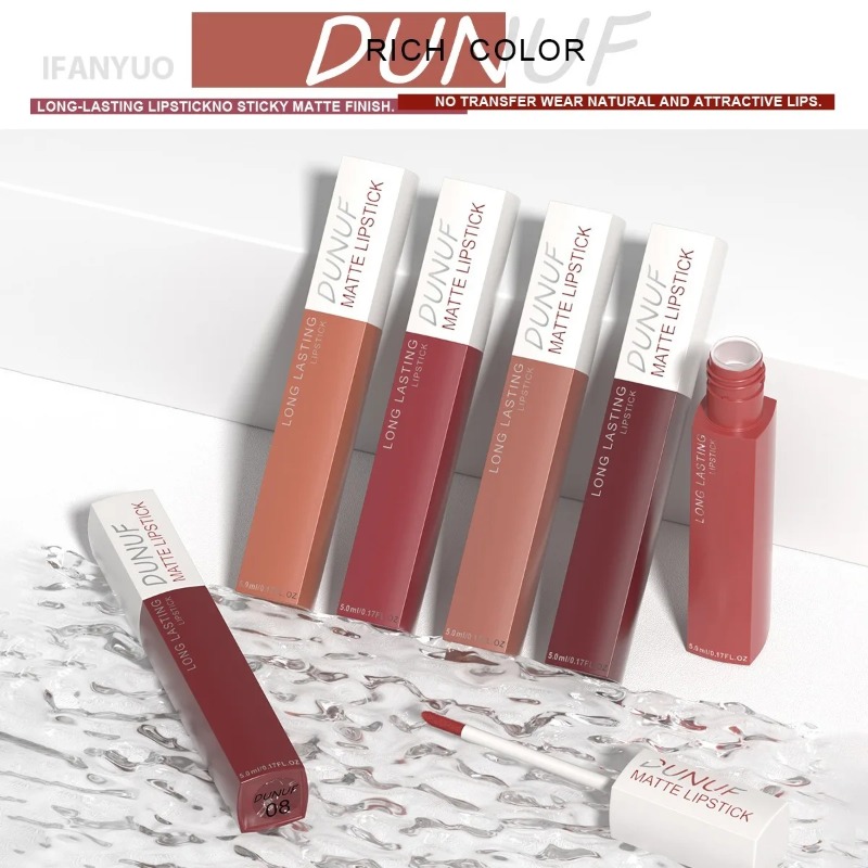 Matte Lipstick Non Stick Cup R - Matte Velvet Lip Tint Long Lasting review and price