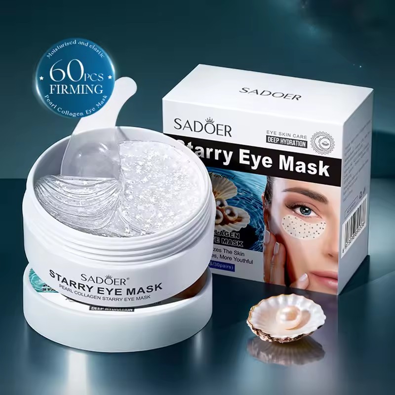 60pcs SADOER Pearl Crystal Col - Collagen Under Eye Patches review and price