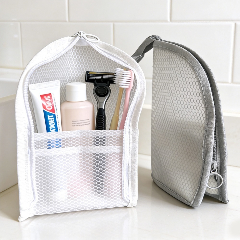 Mesh Toiletry Bag Breathable Q - Makeup review and price