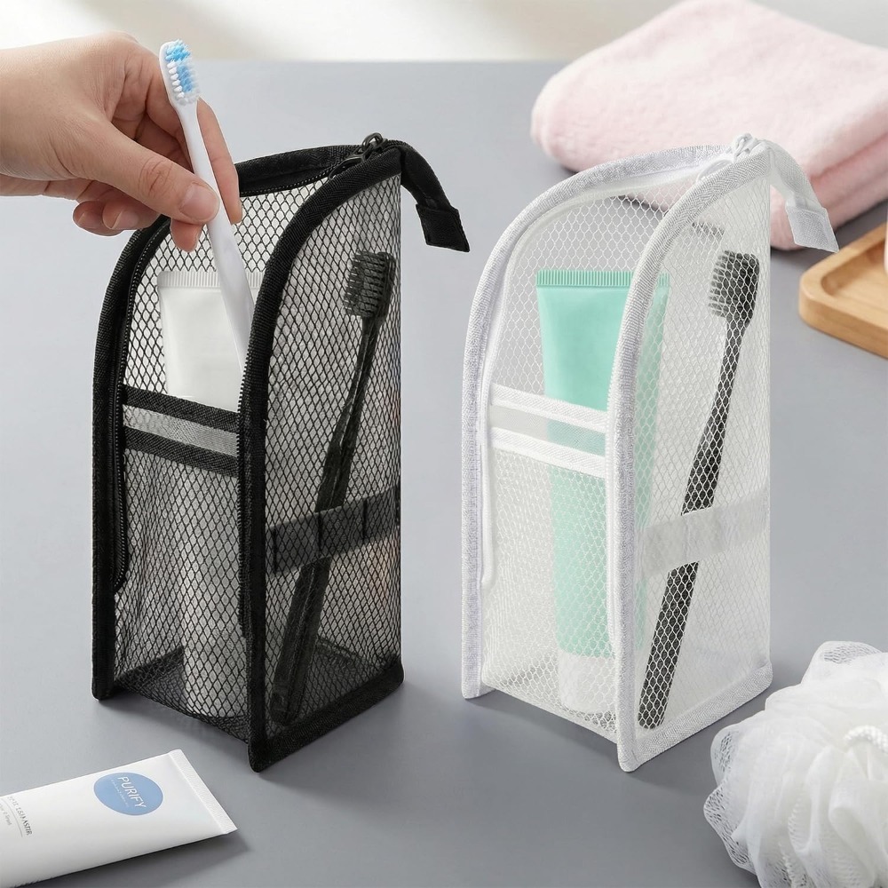Mesh Toiletry Bag Breathable Q - Makeup review and price