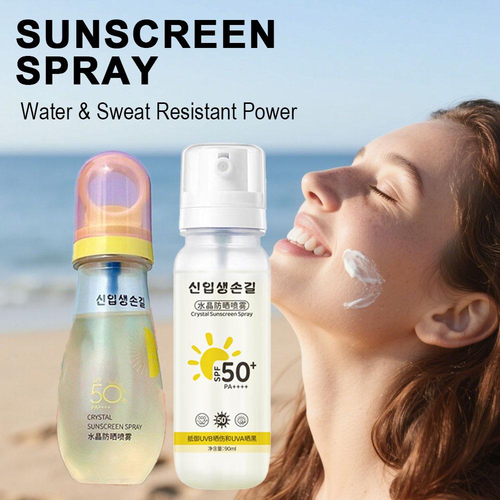 Korean Spf 50+ Sunscreen Spray - Spf 50 Waterproof Sunscreen review and price