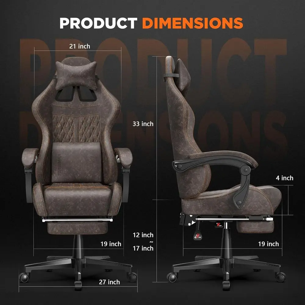 Ergonomic High-Back Gaming Cha - Massage review and price