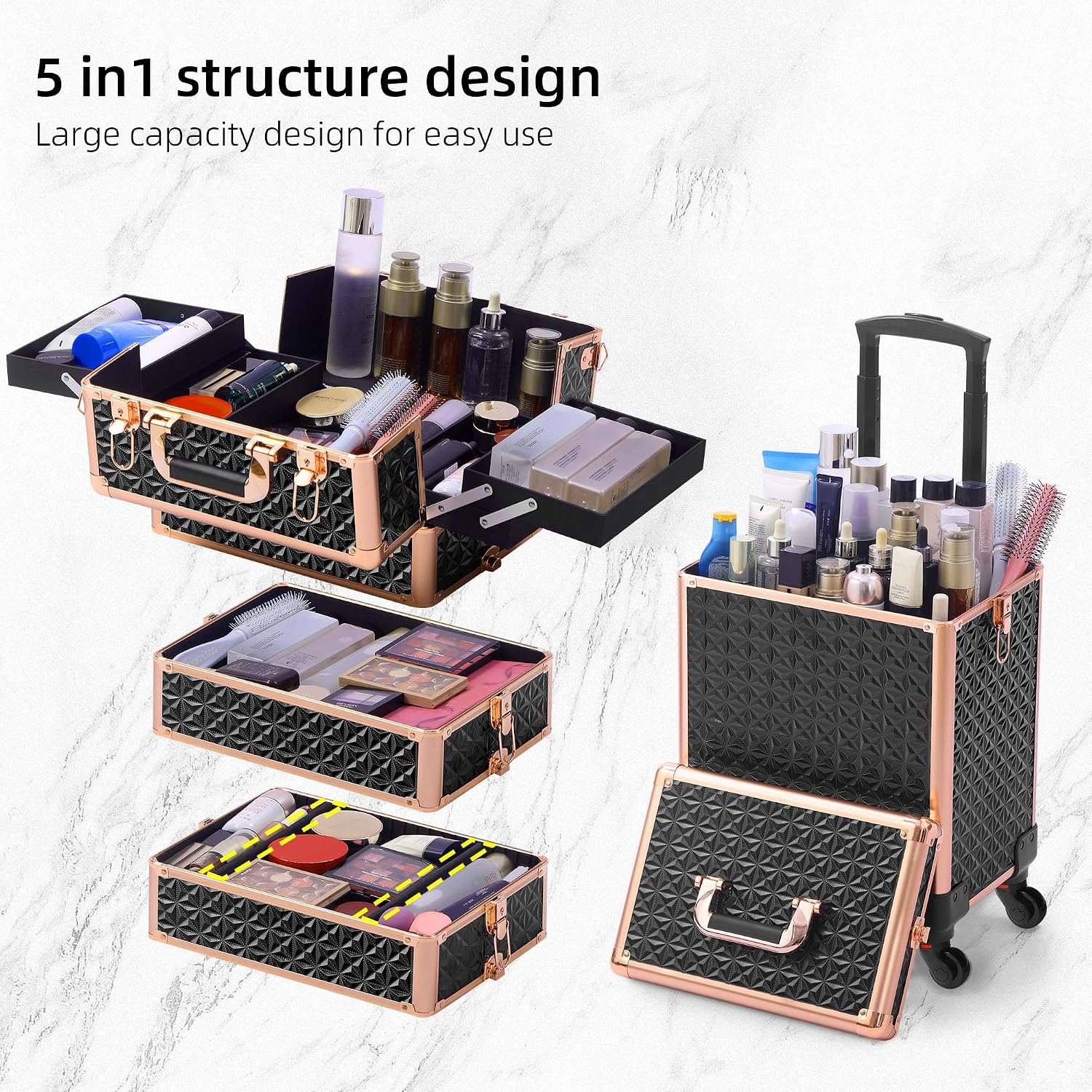 Rolling Makeup Case Makeup Tra - Makeup review and price
