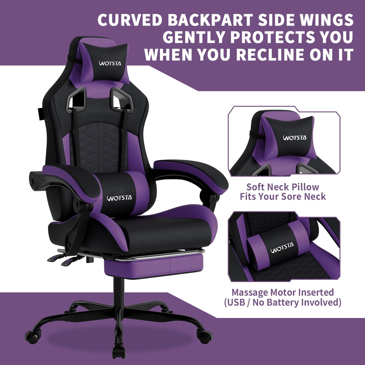 Gaming Chair with Massage,Ergo - Massage review and price