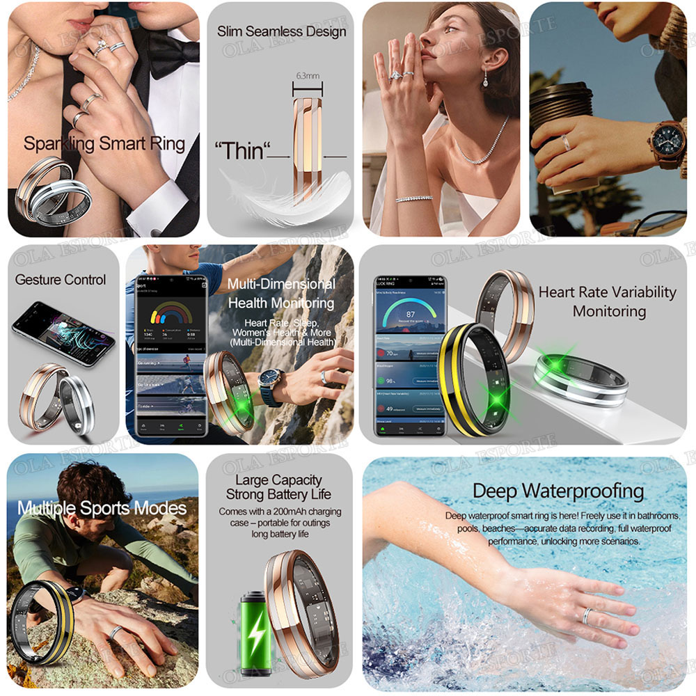 Gesture Sensing Smart Ring Hea - Health Monitors review and price